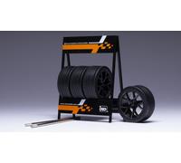 1:18 IXO Cavalletto Supporto 4X Audi Rs3 Metal Rack With 4X Tyres 18SET029W