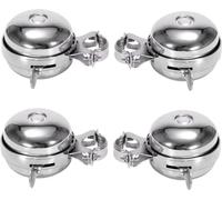 set de 4 sonnettes de vélo fortes, sonnette de vélo très forte pour VTT, sonnette manuelle Ding Dong universelle, klaxon de vélo rétro, klaxon de vélo de course avec un beau son fort, sonnette de guid