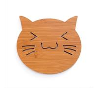 Set de 4 Sous-Verres en pour bois 15cm Résistant Chaleur Set(B) | Lot de 4 , motif pour bois réaliste, protège tables chaudes, réduit pour bruit vaisselle, style rustique