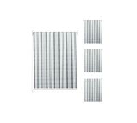 Set de 4 stores à enroulement HWC-D52 120x230cm opaque gris/blanc