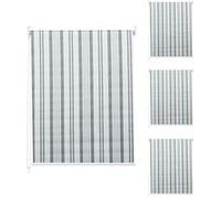 Set de 4 stores à enroulement MENDLER HWC-D52 120x230cm opaque gris/blanc G