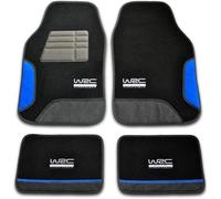 WRC 007436 4 Tapis de Voiture Moquette Blue Race, brodés