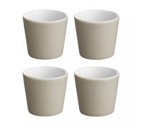 Alessi Set de 4 tasses à expresso Tonale gris clair H 5cm / Ø 6cm