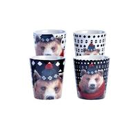 FOXTROT Set de 4 tasses expresso ours BLANC G