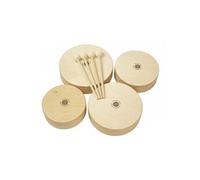 Rohema set de 4 toms en bois avec 4 baguettes- éveil musical Marron