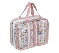 Set de 4 trousses toilettes décorées - 5 five simply smart - Rose