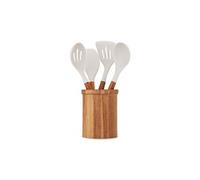 Set de 4 ustensiles avec pot MES153G Bois