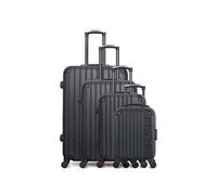 Set de 4 valises abs porter m - noir