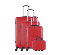 Set de 4 Valises AMAZONE-C - rouge - WAVE PARIS