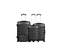 Set de 4 valises BLUESTAR LIMA-C Noir en ABS 95L
