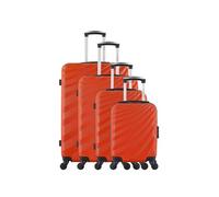 - set de 4 valises danube-m 75 cm 4 roues - orange