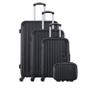 Set de 4 Valises HAMBOURG-C 75 cm 4 Roues - NOIR - LPB LUGGAGE