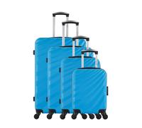 Set de 4 Valises Rigide DANUBE-M bleu