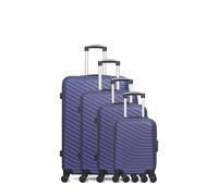 Set de 4 Valises Rigide LENA-M bleu