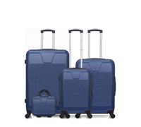 Set de 4 Valises Rigide SELENGA-C bleu