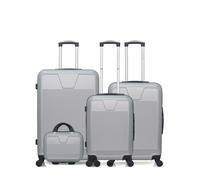 Set de 4 valises - WAVE PARIS - SELENGA-C - 4 roues - Gris