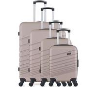 Set de 4 valises wave paris valises rigides tigre-m - rose dore rose dore G