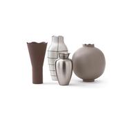 Set de 4 vases en fer recyclé multicolore h26cm Wavy