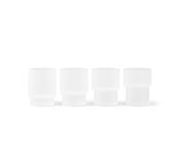 Set de 4 verres à liqueur Ripple H x Ø 6.2x5.2cm