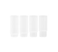 ferm LIVING Set de 4 verres à long drink Ripple givré H x Ø 14x7cm/0,3L