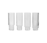 Set de 4 verres à long drink Ripple H x Ø 14x7cm/0.3L