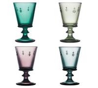 Set de 4 verres à pied Abeille 24 cl (1 modèle aléatoire) - La Rochere