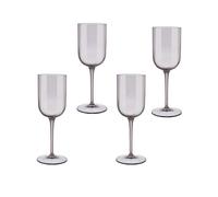 Blomus Set de 4 verres à vin blanc Fuum champignons H 20,5cm / Ø 7,5cm