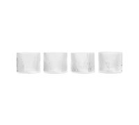 Set de 4 verres bas Ripple H x Ø 6.1x7.6cm