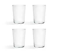 Set de 4 verres L HxØ 12x8.5cm