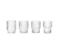 Ferm Living Verres Ripple lot de 4 transparent