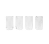 Ferm Living Verrines Ripple 14 cl Lot de 4 Clear