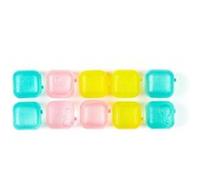 AltoBuy Set de 40 glaçons réutilisables en Plastique Bleu, Rose et Jaune