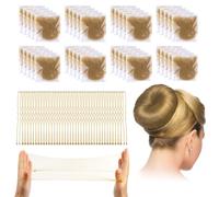 Set de 40 Pièces Filets à Cheveux Invisibles, Filet à Chignon avec 40 Épingles à Cheveux pour Danse Enfant, lInfirmières