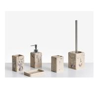 Set de 5 accessoires de salle de bain VILCANOTA Marbre beige