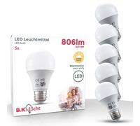 Set de 5 Ampoules LED E27 9W ampoule d'économie d'énergie lumière blanche chaude [EEK: F]