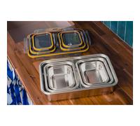 Set de 5 boîtes de conservation en inox Pika