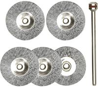 Set de 5 brosses rondes en Acier Proxxon Micromot 28952