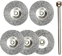 Set de 5 brosses rondes en Acier Proxxon Micromot 28952