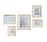 Atmosphera Set de 5 cadres « Ethnique » bois naturel
