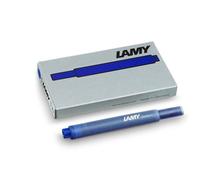 Set de 5 cartouches longues d’encre effaçables Lamy Bleu