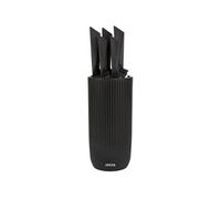 Set de 5 couteaux - JOCCA - Bloc en polypropylene - Noir