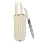 Set De 5 Couteaux - Jocca - Bloc En Polypropylène - Beige Beige