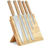Set de 5 couteaux - LIVOO - MEC136 - 20 a 32,5 cm - Lame acier inoxydable - Support magnétique