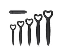 Kit de 5 Dilatateurs en Silicone Vaginal Dilator - Couleur : Noir