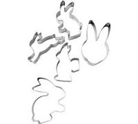 Set de 5 emporte-pièces en forme de lapin de pâques Zenker Pâques Gris G