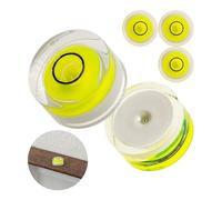 Set de 5 fioles rondes, avec Ø 12 mm de diamètre, niveau à bulle sans inscription, niveau à eau, nivellement circulaire, pour caravane, appareil photo, bricolage, Spirit Level Bullseye