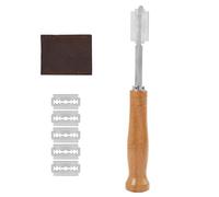 Set de 5 Lames de Boulanger Professionnelles - Couteau de Grigne avec Lames Remplaçables en Acier Inoxydable pour Découpe Précise du Pain - Accessoire Essentiel de Boulangerie pour Grignes Esthétiques