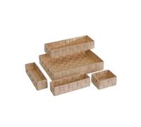 Set de 5 Panières beiges - organiseur de tiroir