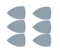 Set de 5 papiers abrasifs ponceuse triangulaire perforés 100 x 150mm grain 80 Norton