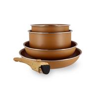 Set de 5 pieces cuisson en aluminium recycle noisette